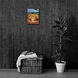 SLEEPING LION Painting Canvas Print 12x12 to 24x36