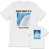 GUESS THAT POLAR BEAR Unisex Short-Sleeve T-Shirt White