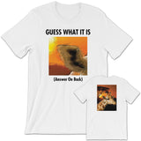 GUESS THAT GIRAFFE Unisex Short-Sleeve T-Shirt White