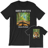 GUESS THAT TIGER Unisex Short-Sleeve T-Shirt Black