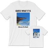 GUESS THAT PENGUIN Unisex Short-Sleeve T-Shirt White