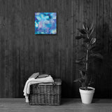 ABSTRACT BLUE 1 - Painting Canvas Print 12x12 to 36x24