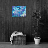 ABSTRACT BLUE 1 - Painting Canvas Print 12x12 to 36x24