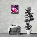 BLOOM MAGENTA Photo Canvas Print 12x12 to 24x36