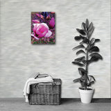 BLOOM MAGENTA Photo Canvas Print 12x12 to 24x36