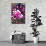 BLOOM MAGENTA Photo Canvas Print 12x12 to 24x36