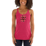 RED PLAID #HASHTAG Women's Racerback Tank - Size XS-XL - 9 Colors