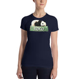 LOVE PANDA XOXO Women’s Slim Fit Short Sleeve T-Shirt - Size S-XL - 3 Colors