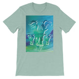 NORTHERN LIGHTS ELEPHANTS Unisex Short-Sleeve  T-Shirt - S-XL - 13 Colors
