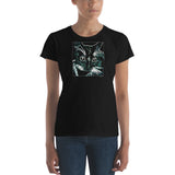 GLOWING CAT Women's Classic Fit Short-Sleeve T-Shirt - Size S-XL - 6 Colors