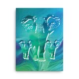 ELEPHANTS Painting Canvas Print 12x16 to 24x36