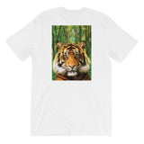 GUESS THAT TIGER Unisex Short-Sleeve T-Shirt White