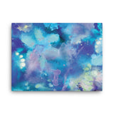 ABSTRACT BLUE 1 - Painting Canvas Print 12x12 to 36x24