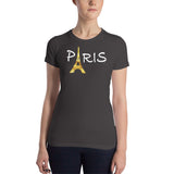 DREAMING OF PARIS Women’s Slim Fit Short Sleeve T-Shirt - Size S-XL - 3 Colors