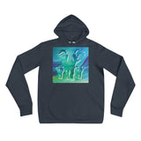 NORTHERN LIGHTS ELEPHANTS Unisex Hoodie - S-XL - 5 Colors