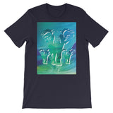 NORTHERN LIGHTS ELEPHANTS Unisex Short-Sleeve  T-Shirt - S-XL - 13 Colors