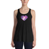 GALAXY HEART Women's Flowy Racerback Tank - Size XS-XL - 3 Colors