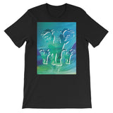 NORTHERN LIGHTS ELEPHANTS Unisex Short-Sleeve  T-Shirt - S-XL - 13 Colors