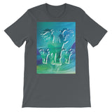 NORTHERN LIGHTS ELEPHANTS Unisex Short-Sleeve  T-Shirt - S-XL - 13 Colors