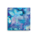 ABSTRACT BLUE 1 - Painting Canvas Print 12x12 to 36x24