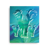 ELEPHANTS Painting Canvas Print 12x16 to 24x36