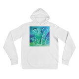 NORTHERN LIGHTS ELEPHANTS Unisex Hoodie - S-XL - 5 Colors