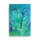 ELEPHANTS Painting Canvas Print 12x16 to 24x36