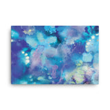 ABSTRACT BLUE 1 - Painting Canvas Print 12x12 to 36x24