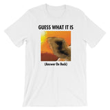 GUESS THAT GIRAFFE Unisex Short-Sleeve T-Shirt White