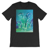 NORTHERN LIGHTS ELEPHANTS Unisex Short-Sleeve  T-Shirt - S-XL - 13 Colors