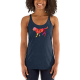 LABRADOR ROSE DOG Women's Racerback Tank - Size XS-XL - 7 Colors