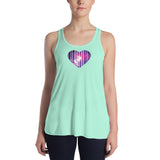 GALAXY HEART Women's Flowy Racerback Tank - Size XS-XL - 3 Colors