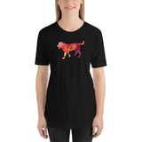 LABRADOR ROSE DOG Unisex Short Sleeve T-Shirt - Size XS-XL - 7 Colors