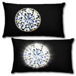 DIAMOND Reversible Decorative Throw Pillow 20"x12"