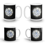 DIAMOND Double-Sided Coffee Mug Tea Cup 11oz & 15oz