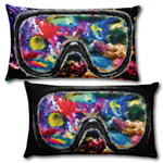 CORAL REEF Reversible Decorative Throw Pillow 20"x12"