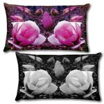 BLOOM MAGENTA Reversible Decorative Throw Pillow 20"x12"