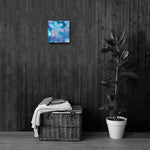ABSTRACT BLUE 1 - Painting Canvas Print 12x12 to 36x24