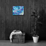 ABSTRACT BLUE 1 - Painting Canvas Print 12x12 to 36x24
