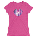 GALAXY HEART Women's Short Sleeve T-Shirt - Size S-XL - 7 Colors