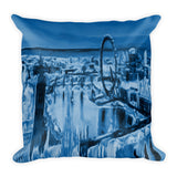 LONDON EYE Reversible Decorative Throw Pillow 18"