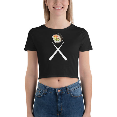CHOPSTICK SUSHI Women’s Crop Tee - Size XS-L - 1 Color
