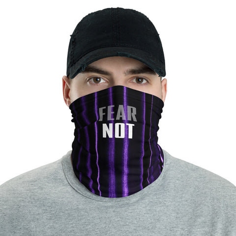 FEAR NOT - PURPLE Face Cover - Unisex - 1 Size - 1 Color