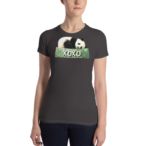 LOVE PANDA XOXO Women’s Slim Fit Short Sleeve T-Shirt - Size S-XL - 3 Colors