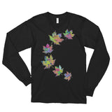 FALL LEAVES Unisex Long Sleeve T-Shirt - Size S-XL - 2 Colors