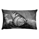 BUTTERFLY - Reversible Decorative Throw Pillow 20"x12"