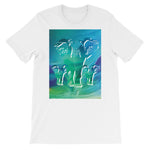 NORTHERN LIGHTS ELEPHANTS Unisex Short-Sleeve  T-Shirt - S-XL - 13 Colors