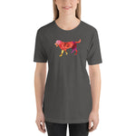 LABRADOR ROSE DOG Unisex Short Sleeve T-Shirt - Size XS-XL - 7 Colors