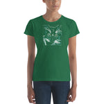 GLOWING CAT Women's Classic Fit Short-Sleeve T-Shirt - Size S-XL - 6 Colors