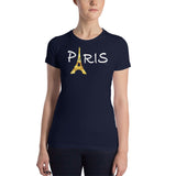DREAMING OF PARIS Women’s Slim Fit Short Sleeve T-Shirt - Size S-XL - 3 Colors